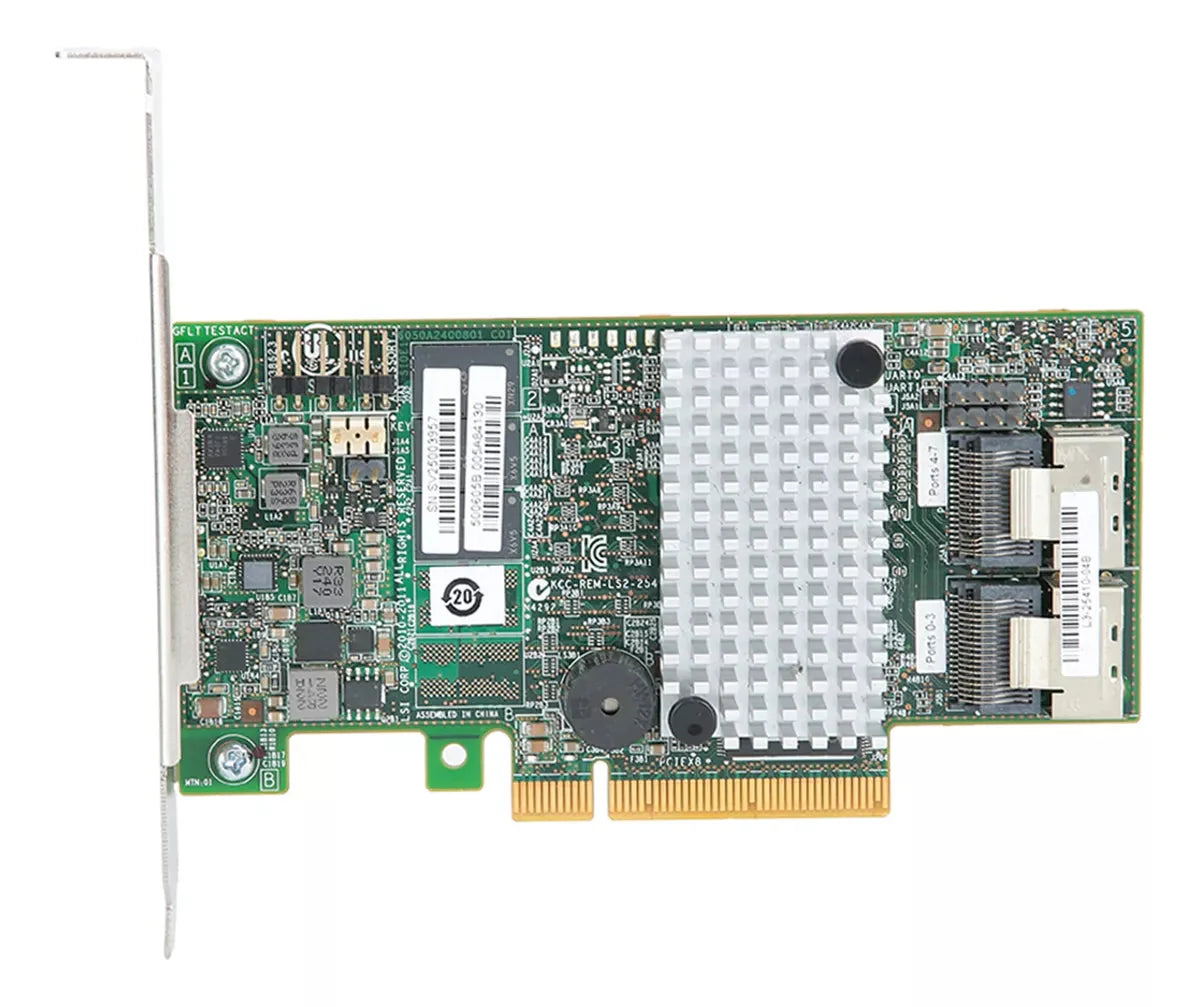 Controlador RAID LSI00202 Megaraid SAS 9260-8i + cables SFF-8087 a (4) SATA de 7 pines