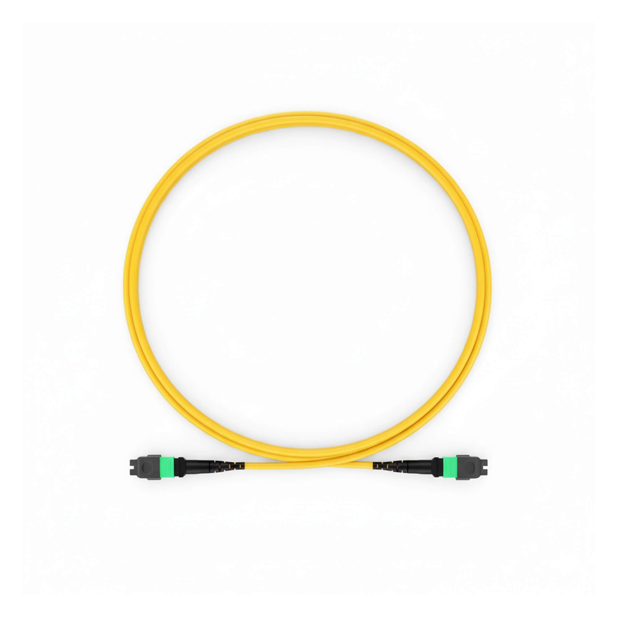 NSComm MPO Jumper Cables, MPO-12 APC (Female) to MPO-12 APC (Female), 12 Fibers, Single mode (OS2, G.657.A1), OFNR, Low Loss, Polarity Type B