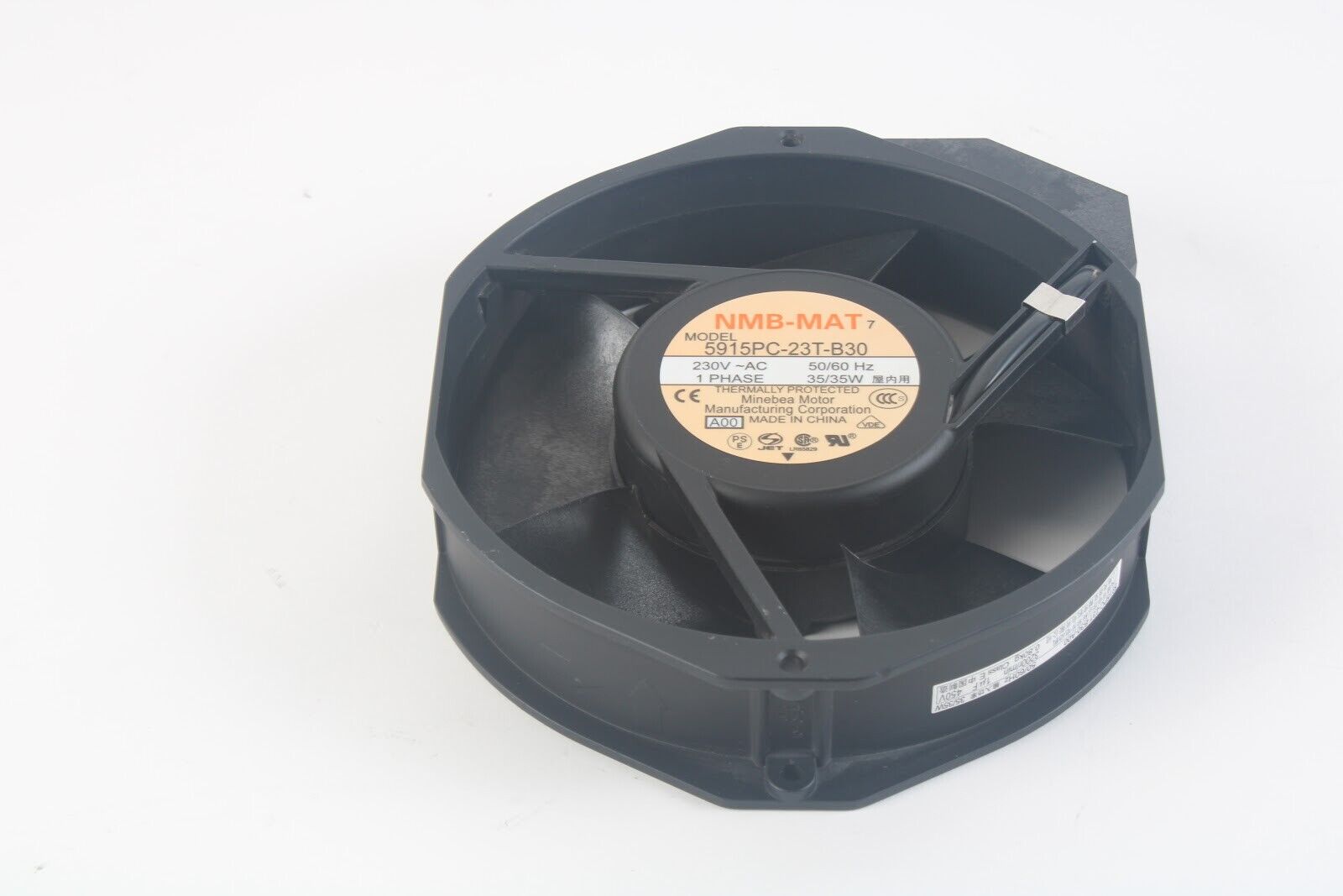 VENTILADOR AXIAL NMB TECHNOLOGIES 5915PC-23T-B30-A00, 172MM, 230VAC, 190mA