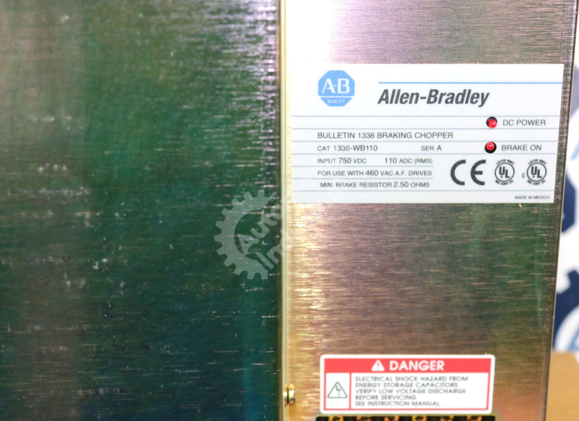 1336-WB110 By Allen Bradley 110 Amp 750 VDC Dynamic 1336 Brake Chopper NSFP