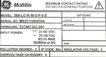 Cargar imagen en el visor de la galería, 369-LO-R-M-0-P-0-E By GE Multilin  369 Motor Management Relay New Surplus No Box
