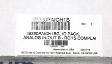 Carregar imagem no visualizador da galeria, IS220PAICH1B By General Electric 28VDC .49Amp Analog Input/Output Module NSFP
