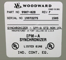 Cargar imagen en el visor de la galería, 9907-028 By Woodward Speed &amp; Phase Matching Synchronizer NSFP SPM-A
