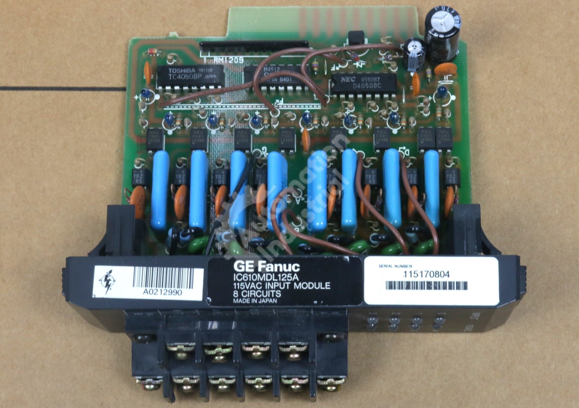 IC610MDL125 By GE Fanuc IC610MDL125A 8 Circuit Input Module New Surplus Open Box