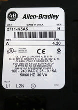 Cargar imagen en el visor de la galería, 2711-K5A5 By Allen Bradley 5.3In 100-240VAC Keypad Operator Interface
