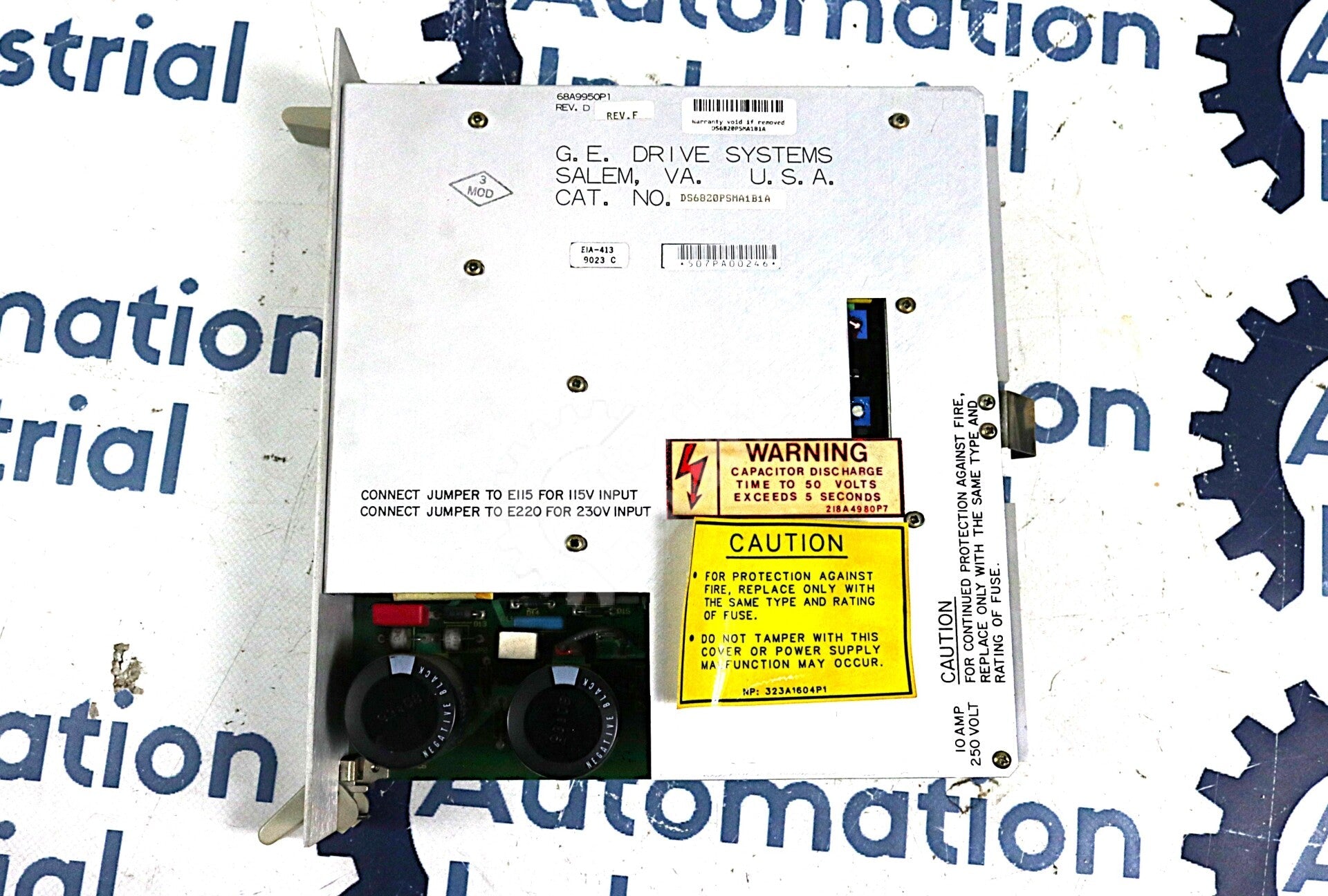 DS6820PSMA1B1A By General Recon DS6820PSMA 10AMP 230V Connect Jumper Input