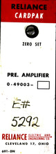 Cargar imagen en el visor de la galería, 0-49003 By Reliance Electric Pre-amplifier CardPak Series

