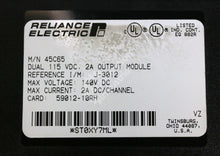 Cargar imagen en el visor de la galería, 45C65 By Reliance Electric Dual 115 VDC, 2A Output Module AutoMate
