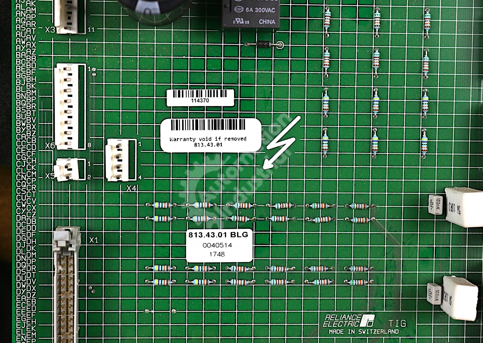 813.43.01 By Reliance Electric 500V Tig Card Flexpak 3000