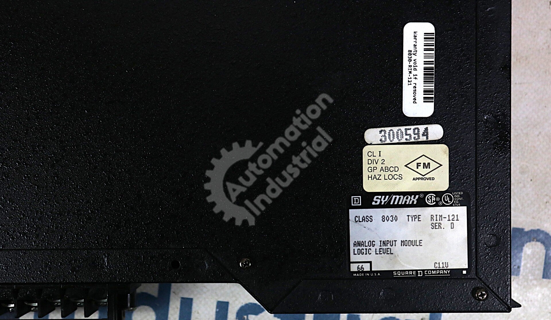 RIM-121 By Square D Sy/Max Class 8030 Analog Input Module