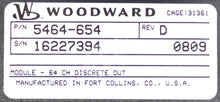 Cargar imagen en el visor de la galería, 5464-654 By Woodward Micronet 64Ch Digital Output Discrete Module
