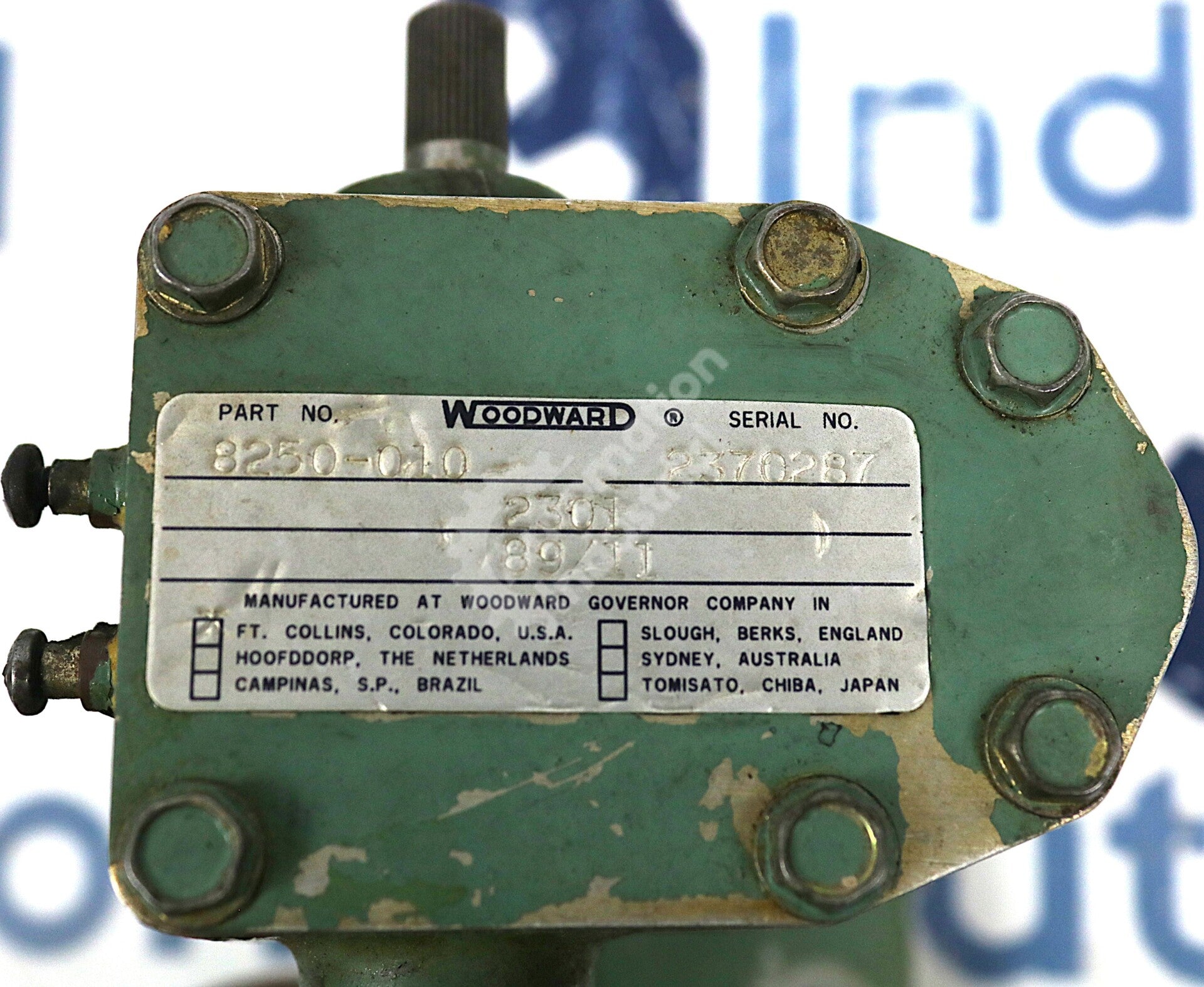 8250-010 By Woodward Actuator Hydraulic Governor
