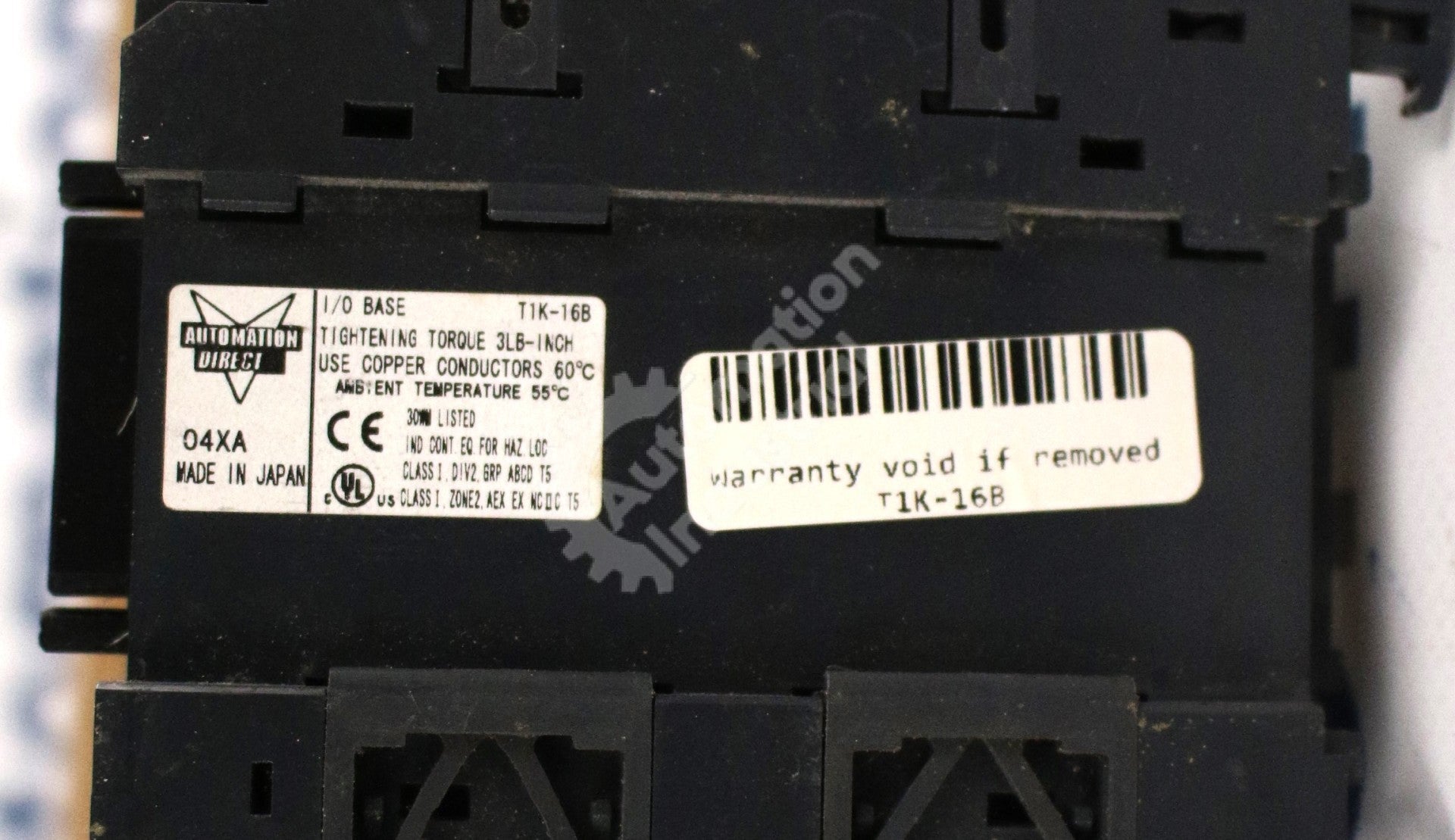 T1K-16B by Automation Direct 12AWG 3 Row Full Size Terminal I/O Module