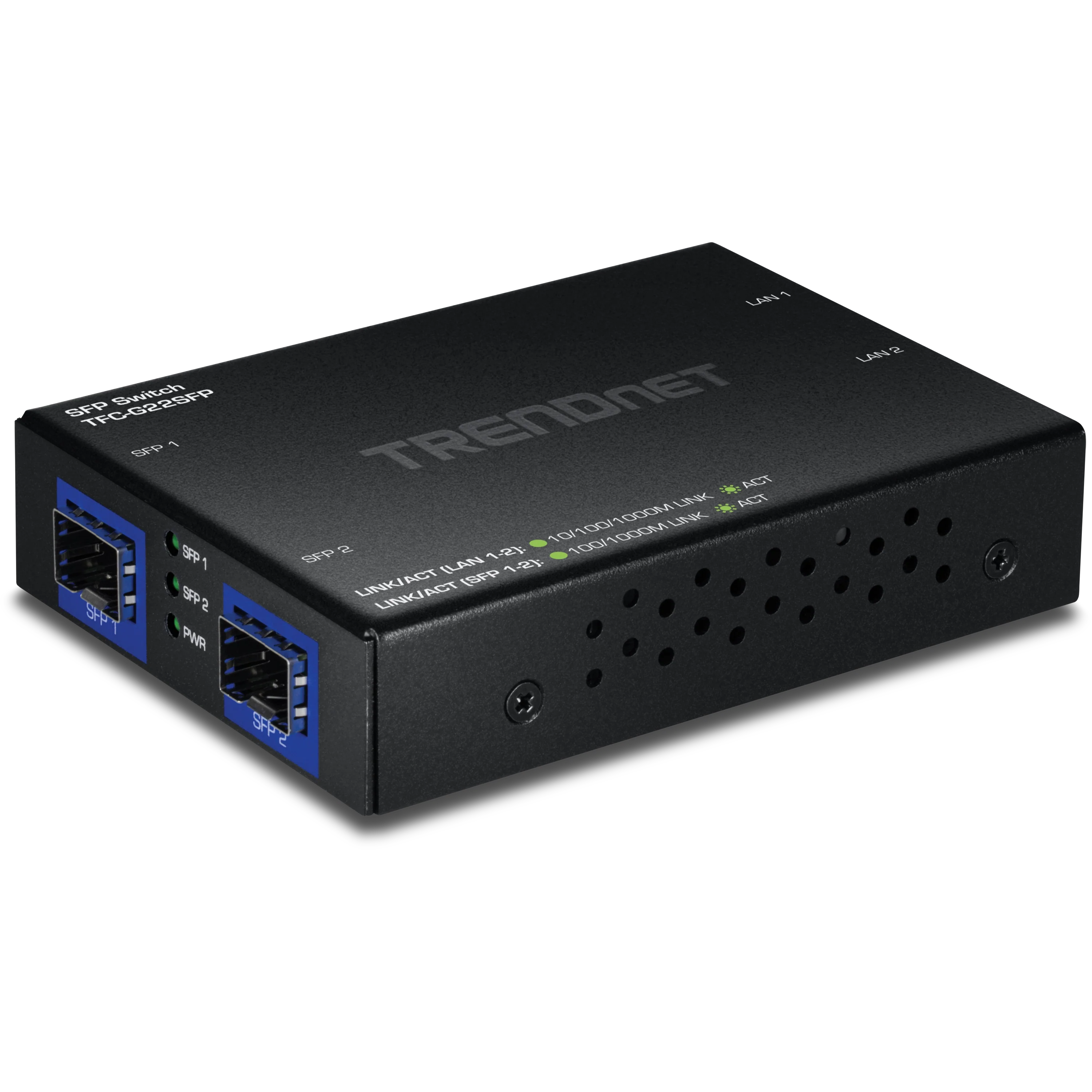 TRENDnet TFC-G22SFP 4-Port Gigabit Switch with SFP Ports