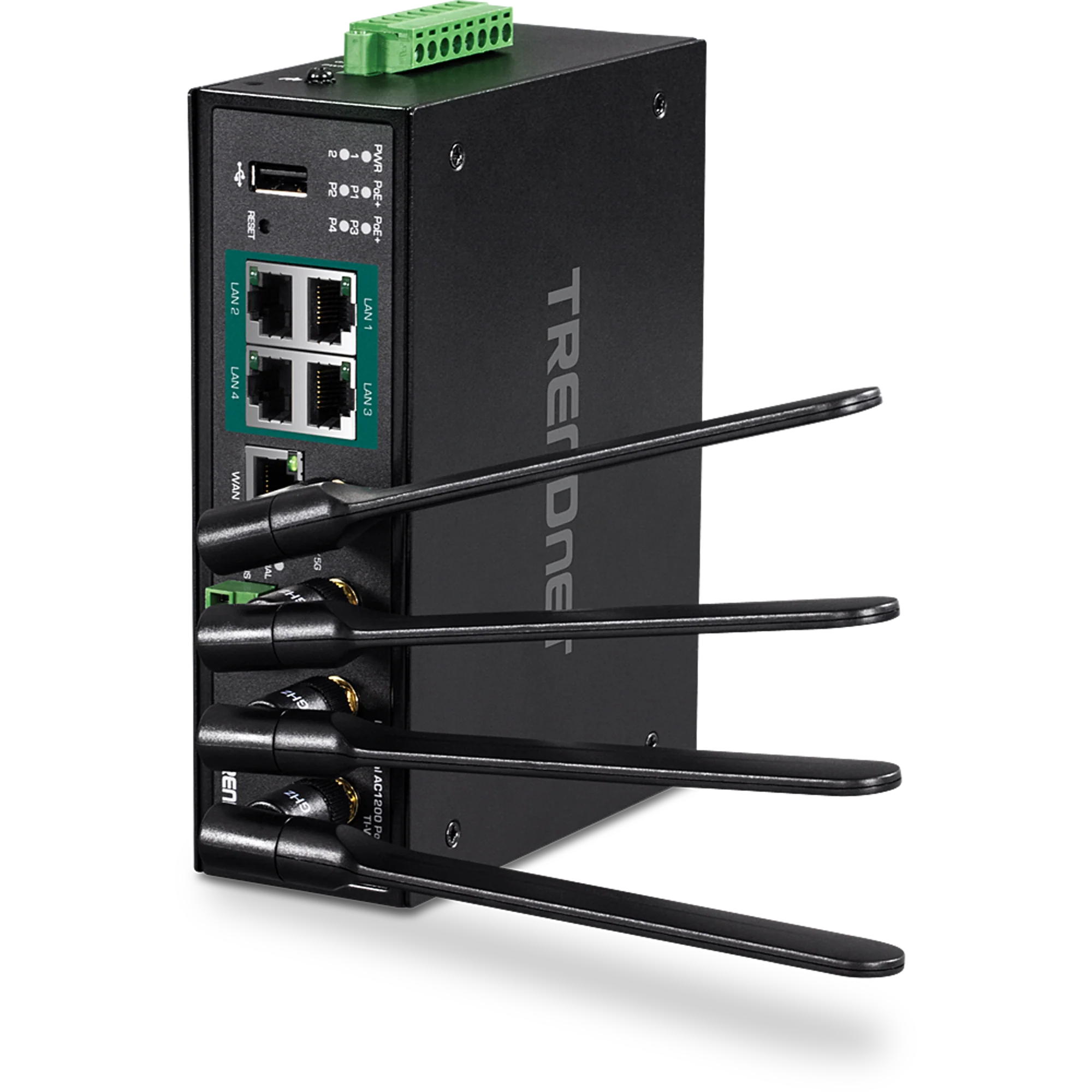 TRENDnet TI-WP100 Industrial AC1200 Wireless Gigabit PoE+ Router