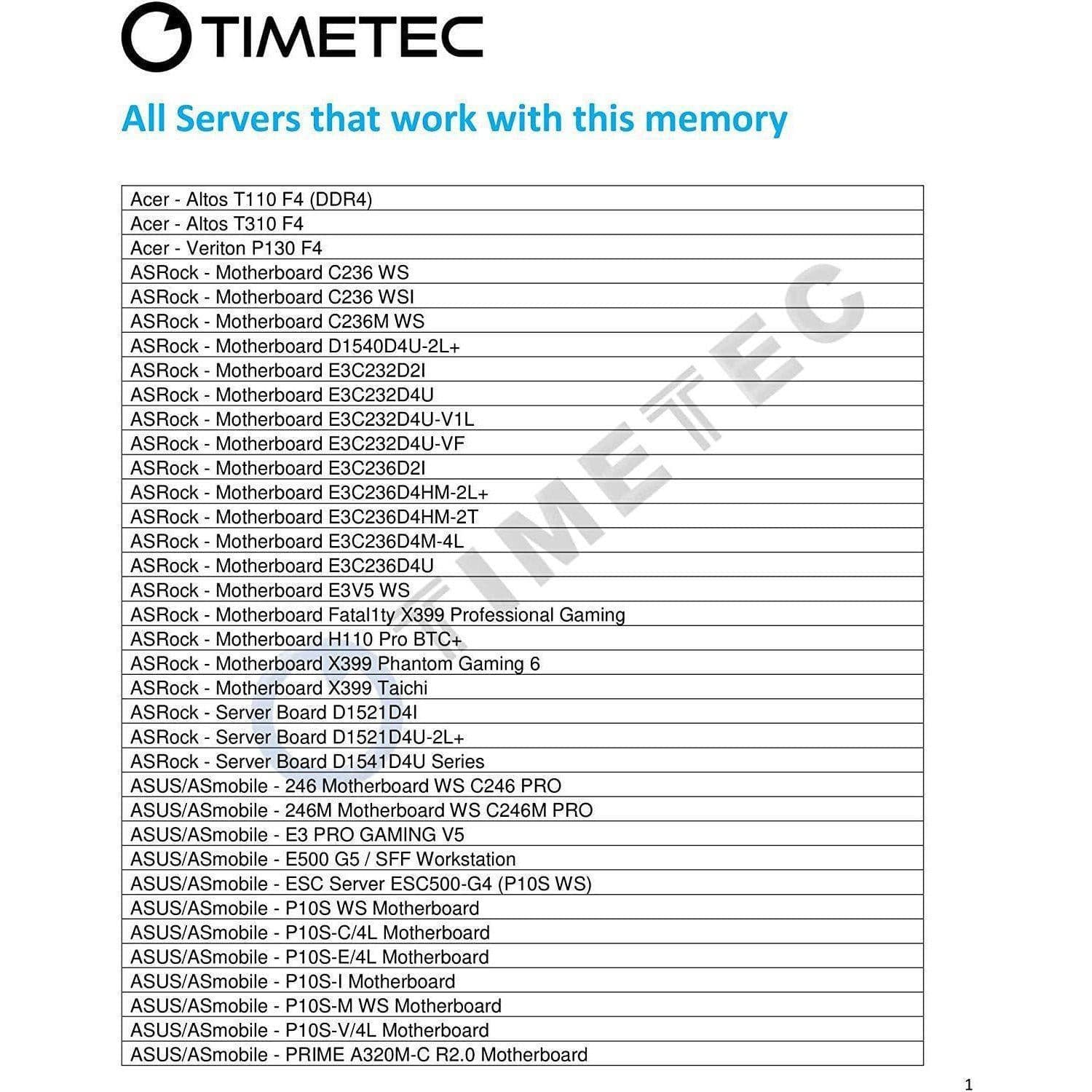 Timetec Hynix IC 32GB KIT (2x16GB) DDR4 2400MHz PC4-19200 Unbuffered ECC 1.2V CL17 2Rx8 Dual Rank 288 Pin UDIMM Server Memory RAM Module Upgrade (32GB KIT (2x16GB))-FoxTI