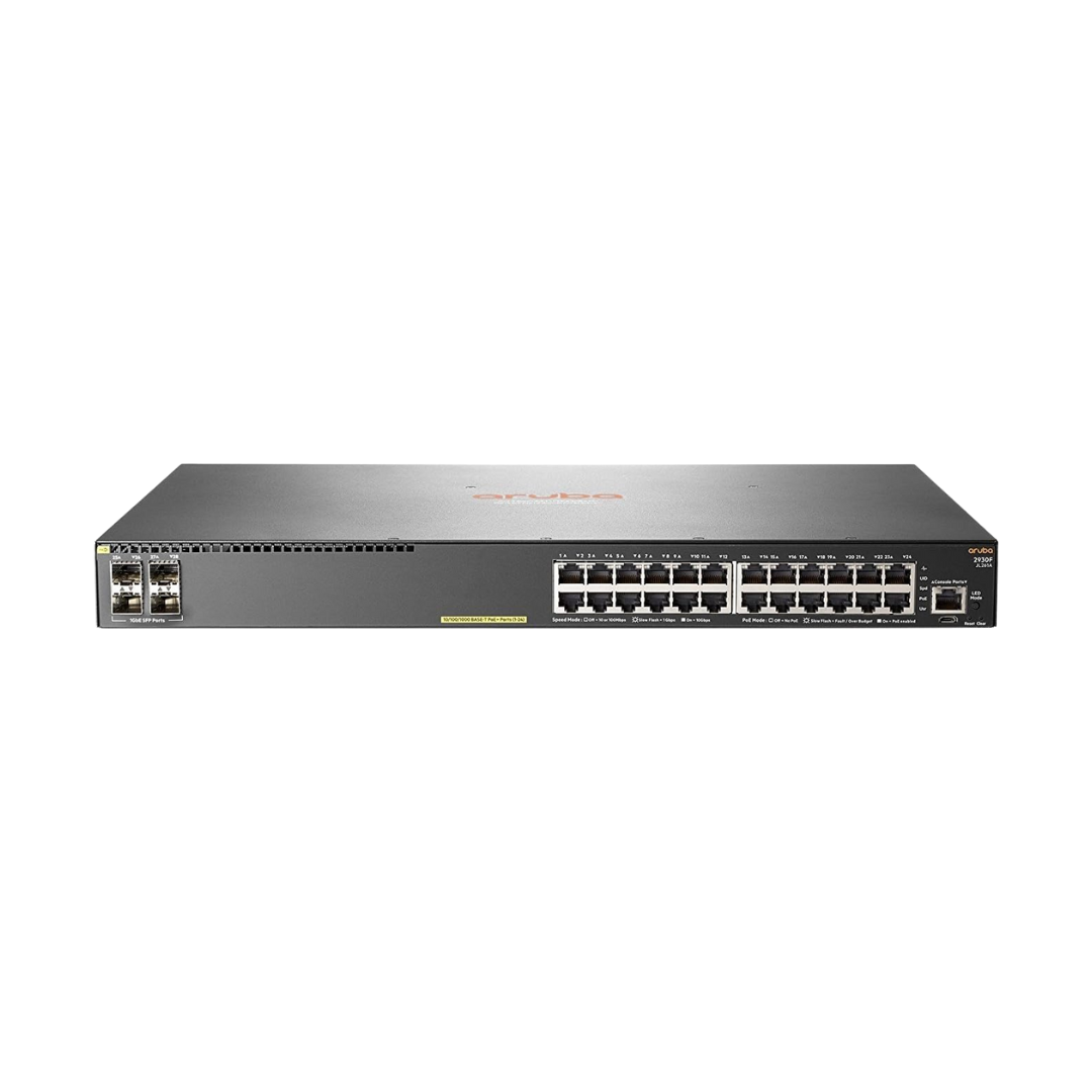 Aruba JL261A Refurbished — 24-Port PoE+ Gigabit Switch 4SFP