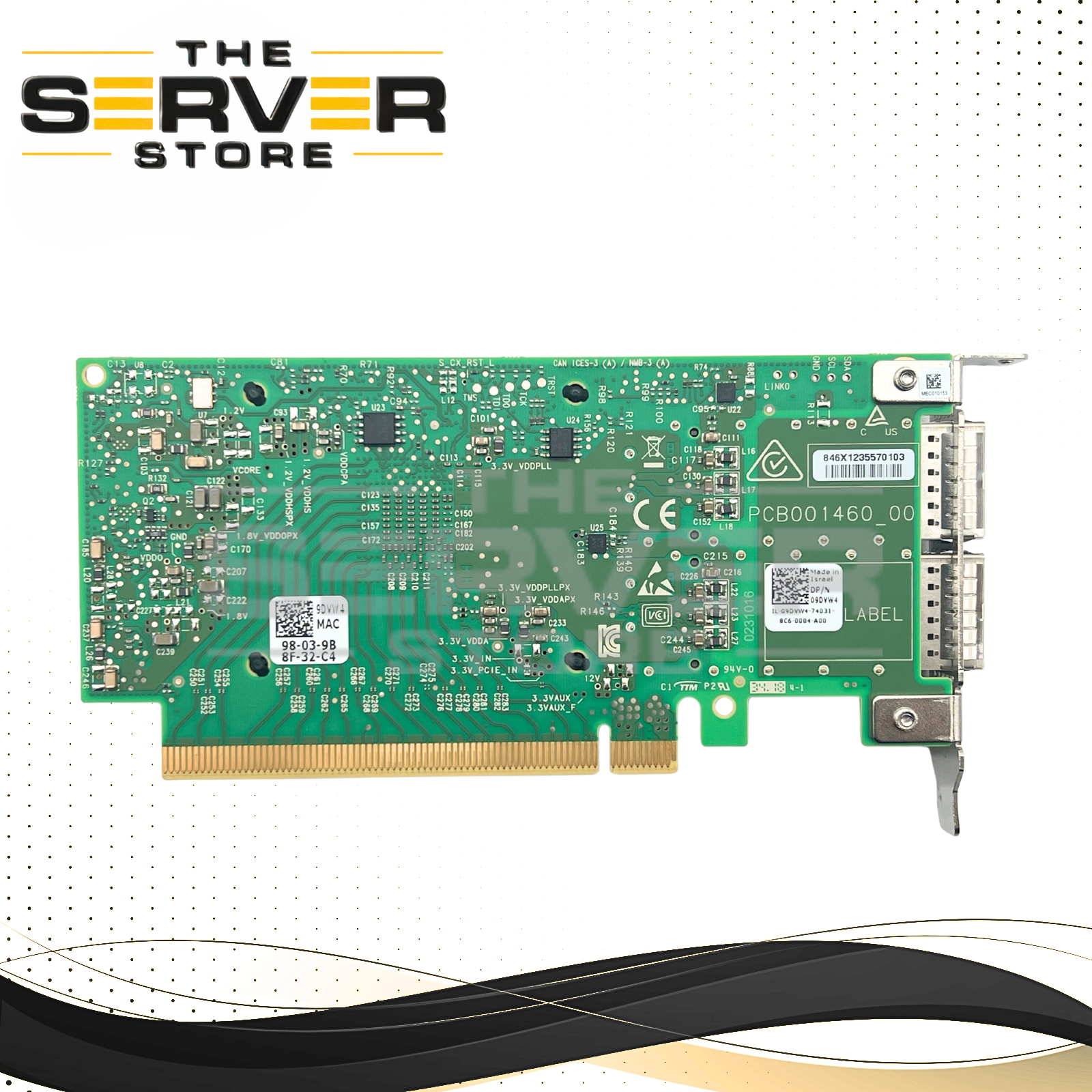 Dell Mellanox CX516A ConnectX-5 EN 2P 100Gigabit NIC Network Card 09DVW4 9DVW4