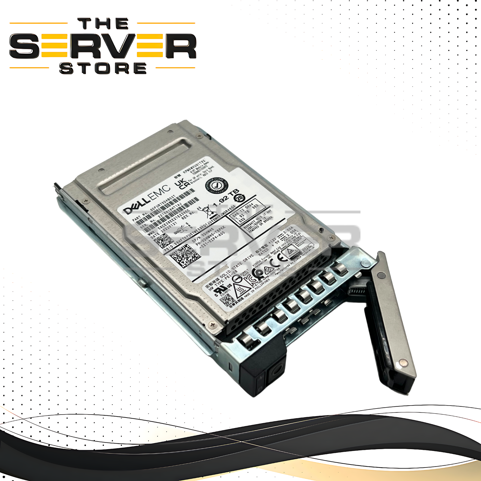 Dell EMC 1.92TB SAS 12G MU SED 2.5" SSD SDFUR75DAB02T KPM6WVUG1T92 0DHWH5 DHWH5