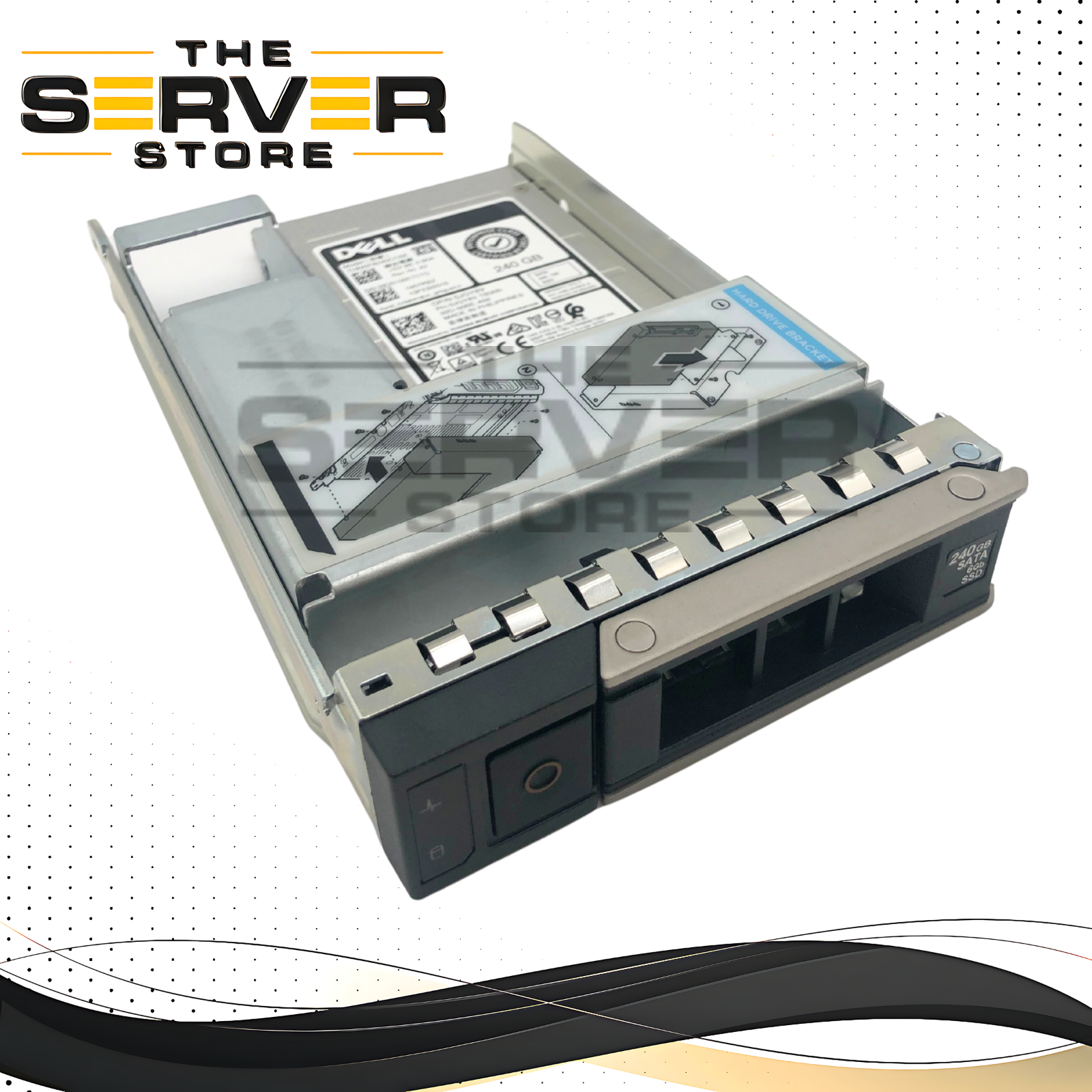 Dell 240GB SATA 6G SSD GEN14 Tray w/ 2.5 Adapter THNSF8240CCSE 0JGY8V JGY8V