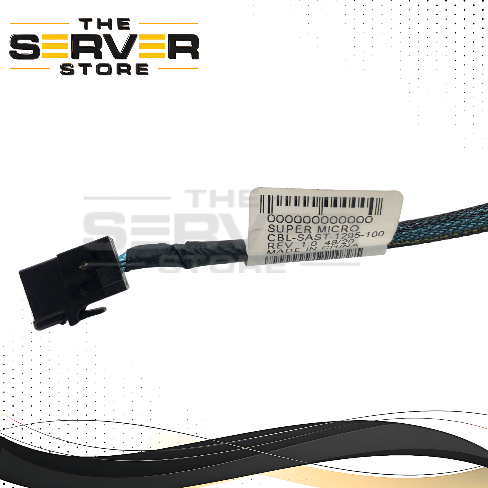 Supermicro 1M SAS SFF-8654 to MiniSAS HD SFF-8643 Cable CBL-SAST-1295-100