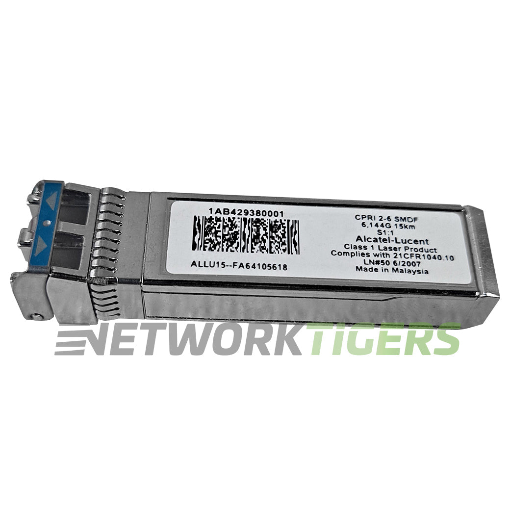 NEW Alcatel-Lucent Nokia 1AB429380001 6GB 15Km CPRI 2-6 SMDF SFP+ Transceiver