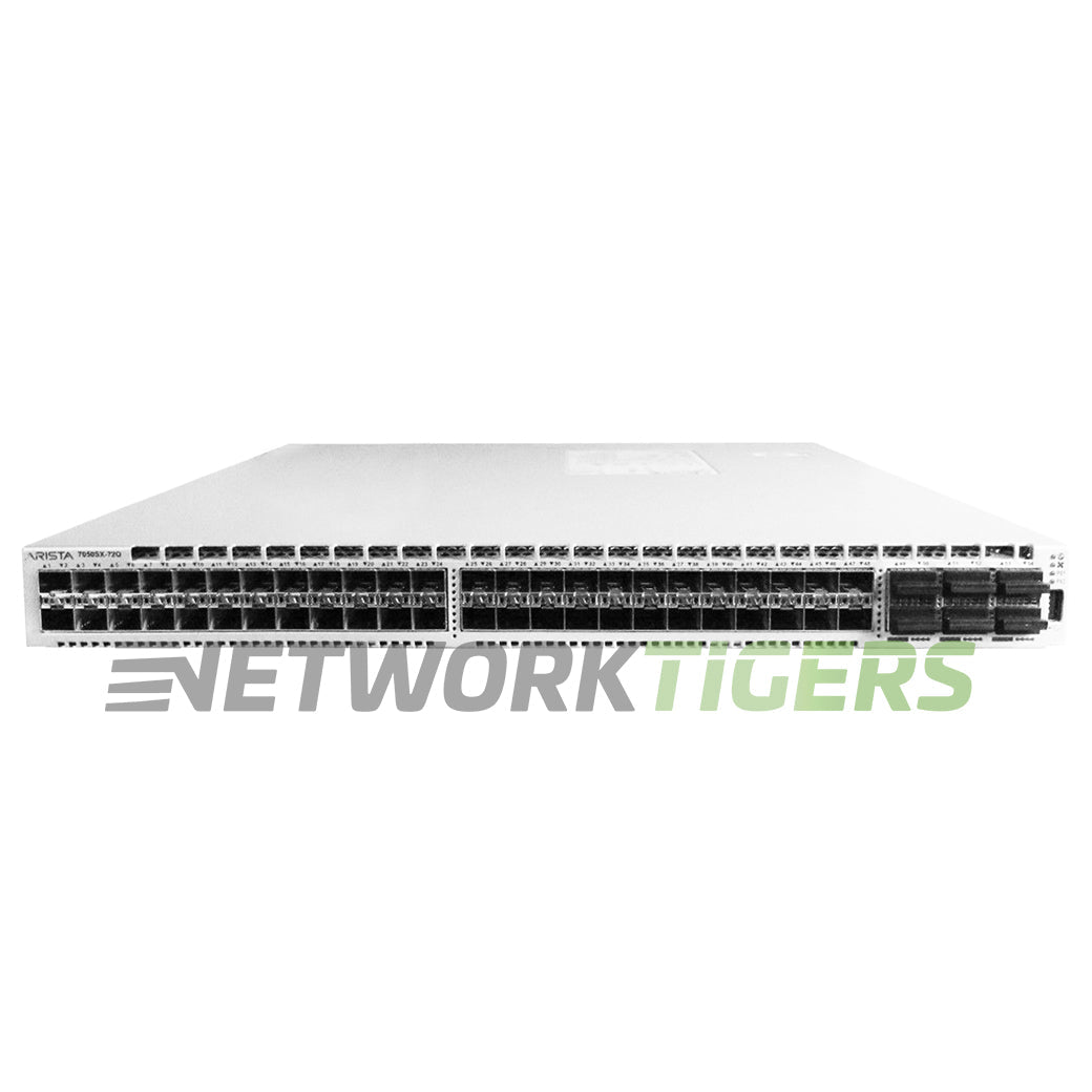 NEW Arista DCS-7050SX-72Q-R 48x 10GB SFP+ 6x 40GB QSFP+ Back-to-Front Air Switch