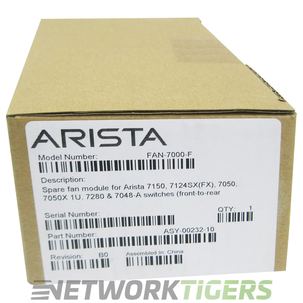 NEW Arista FAN-7000-F 7060X Series Front-to-Back Airflow (Red) Switch Fan Module