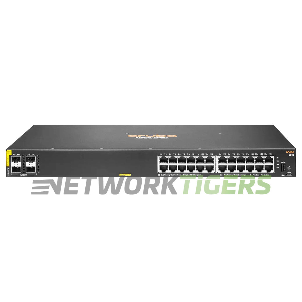 HPE Aruba R8N87A CX 6000 Series 24x 1GB PoE RJ45 4x 1GB SFP Switch