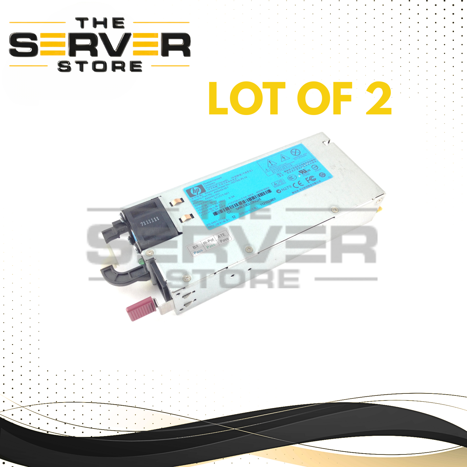 HPE 460W (CS) Gold Hot-Plug Power Supply ProLiant G6/G7/G8 (LOT) 511777-001