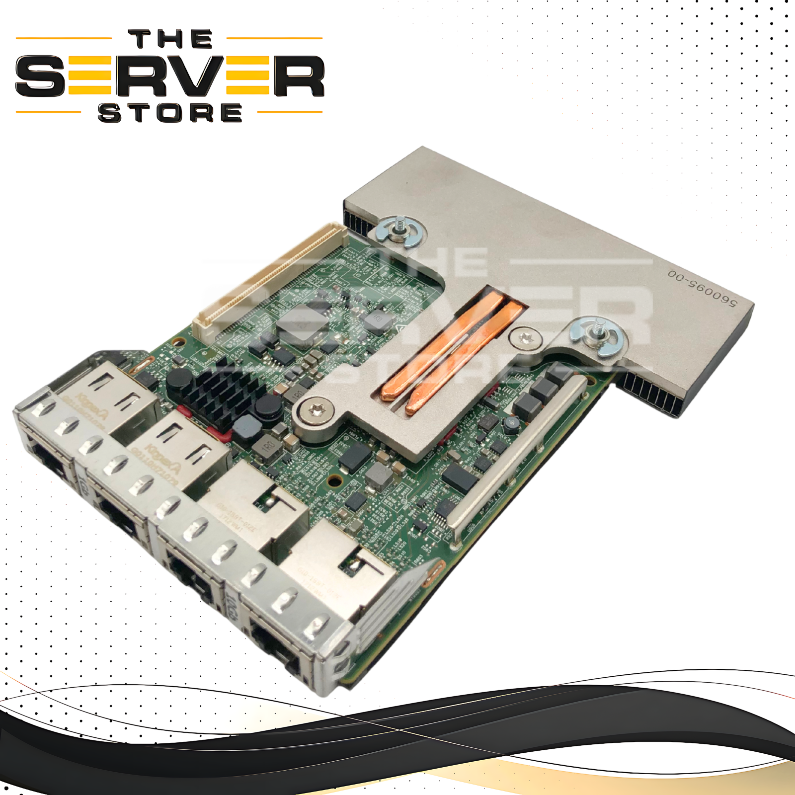Dell Broadcom 57416 Quad-Port (2x 10GbE + 2x 1GbE) Base-T Network Daughter Card (NDC) / Network Adapter. P/N: 1224N, 01224N.