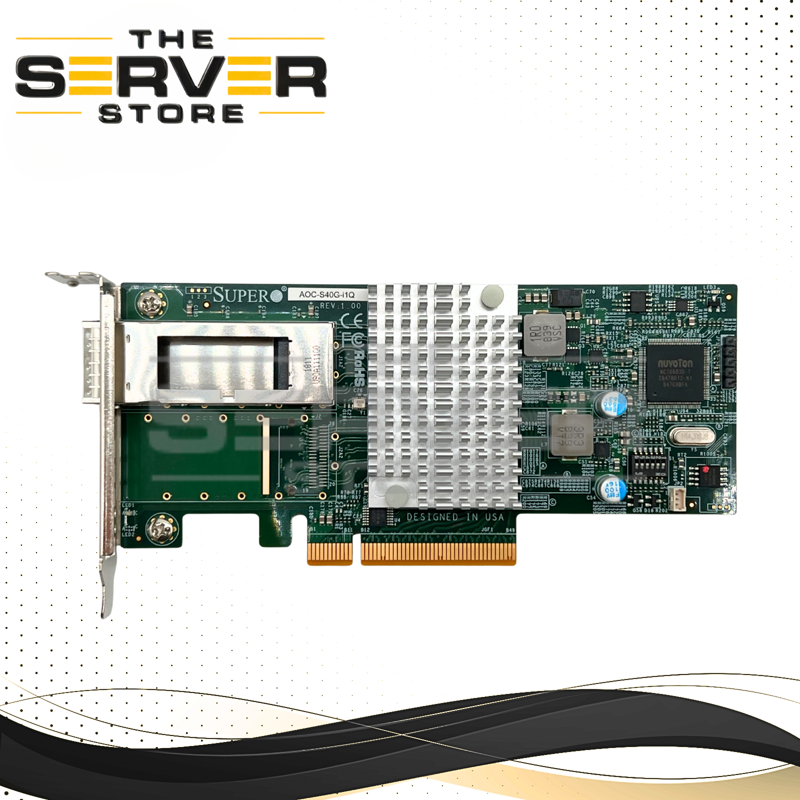 Supermicro 40GbE 1 Port QSFP+ PCIe 3.0 x8 Network Card AOC-S40G-I1Q