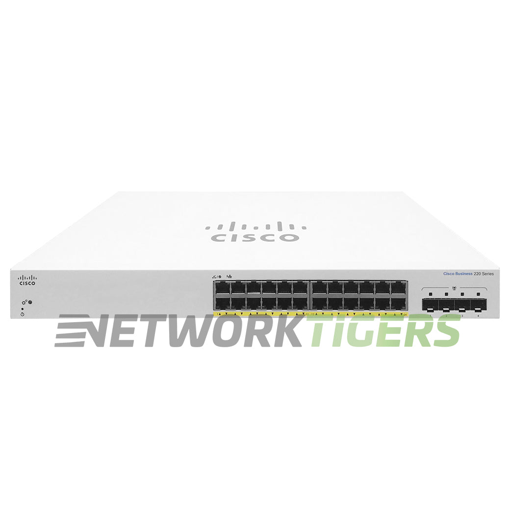 Cisco CBS220-24FP-4X-NA Business 220 24x 1GB PoE+ RJ45 4x 10GB SFP+ Switch