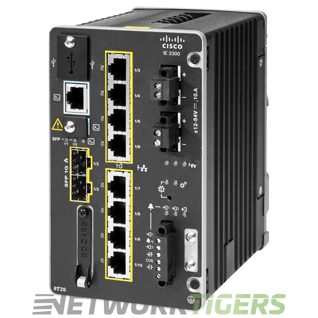 NEW Cisco IE-3300-8T2S-E Catalyst IE3300 Rugged 8x 1GB 2x 1GB SFP Switch