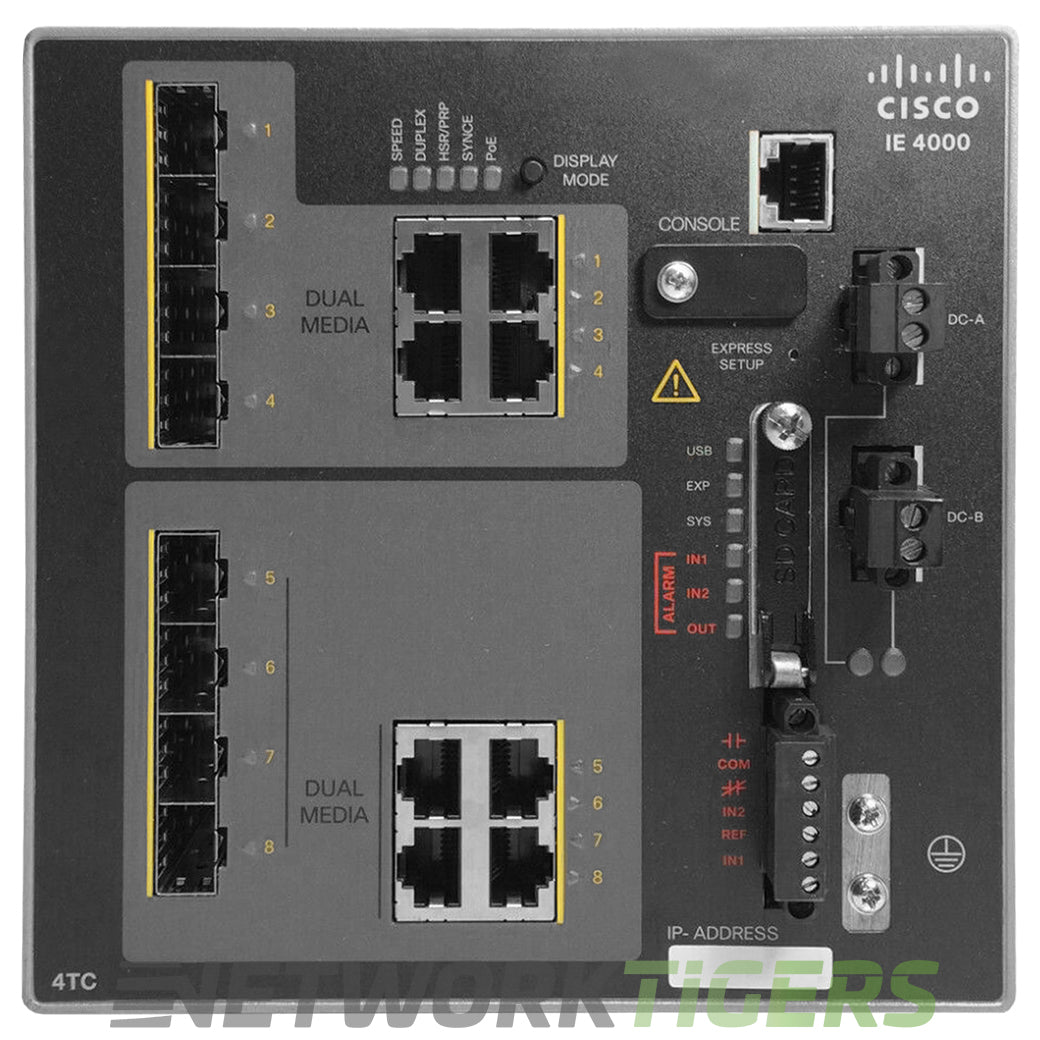 NEW Cisco IE-4000-4TC4G-E IE 4000 Series 4x FE Combo 4x 1GB Switch