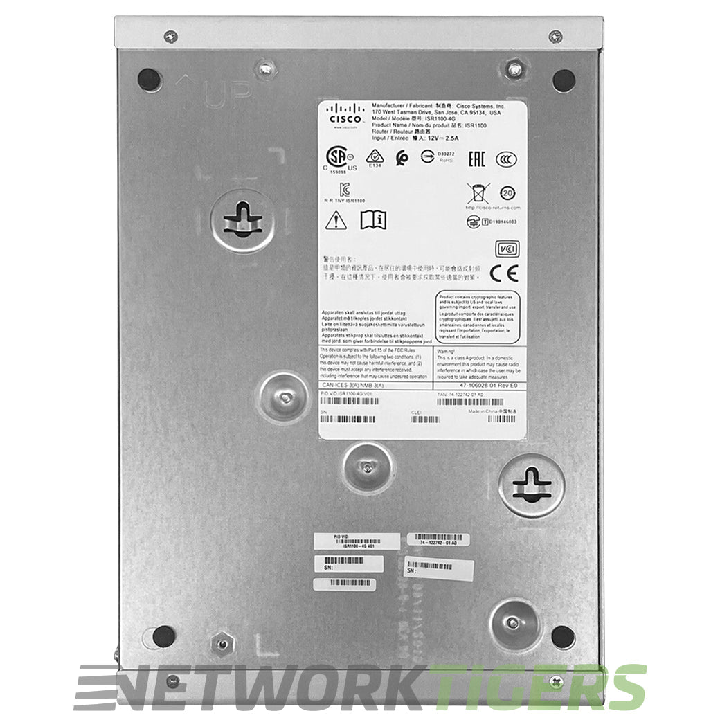 Cisco ISR1100X-6G ISR 1000 Series 4x 1GB RJ-45 2x 1GB SFP Router