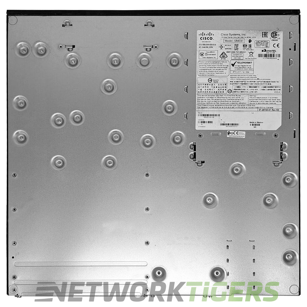 NEW Cisco ISR4331-SEC/K9 ISR 4331 Security Router (No Clock Issue)