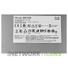 Carregar imagem no visualizador da galeria, NEW Cisco Meraki MX100-HW 750 Mbps 8x 1GB RJ45 2x 1GB SFP Unclaimed Firewall
