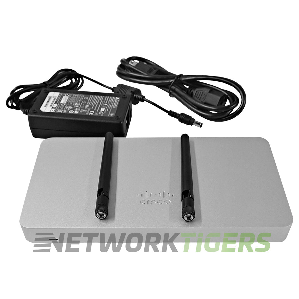 Cisco Meraki MX67C-HW-NA 4x RJ45 LAN 1x RJ45 WAN Unclaimed Firewall w/Adapter