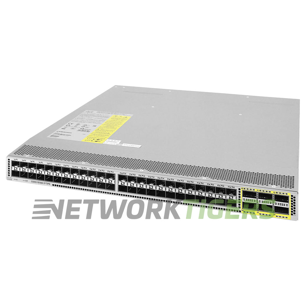NEW Cisco N3K-C3172PQ-XL 48x 10GB SFP+ 6x 40GB QSFP+ Back-to-Front Air Switch
