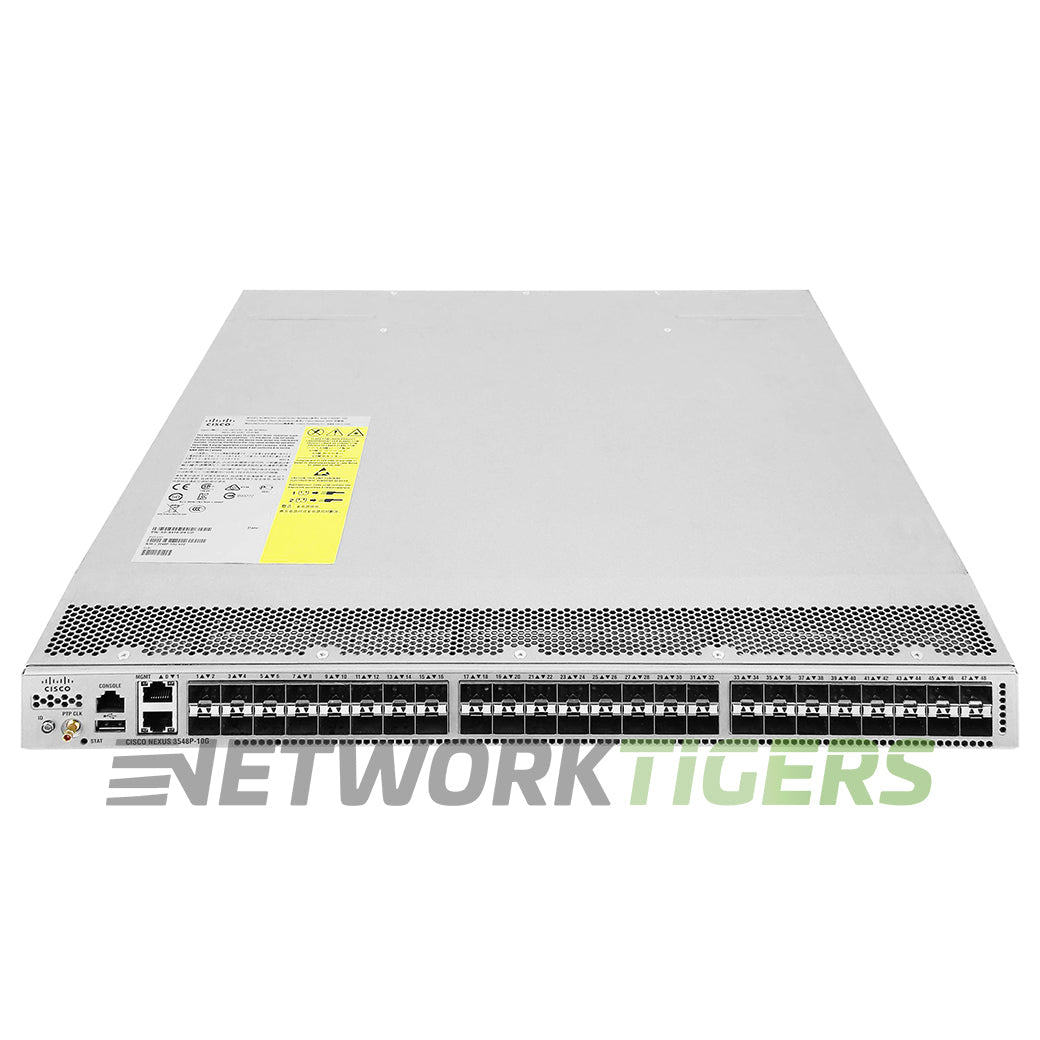 NEW Cisco N3K-C3548P-10G 48x 10GB SFP+ Back-to-Front Airflow Switch
