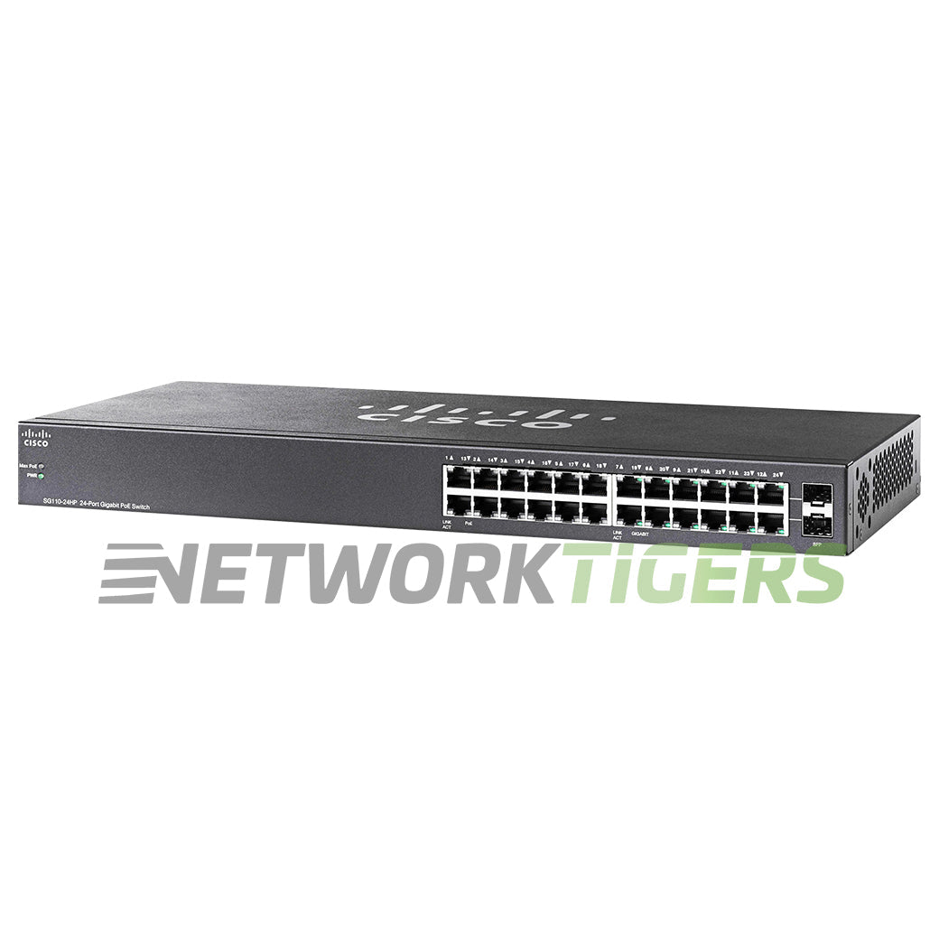 Cisco SG110-24HP-NA 110 Series 24x 1GB RJ45 (12x PoE) 2x 1GB Combo Switch