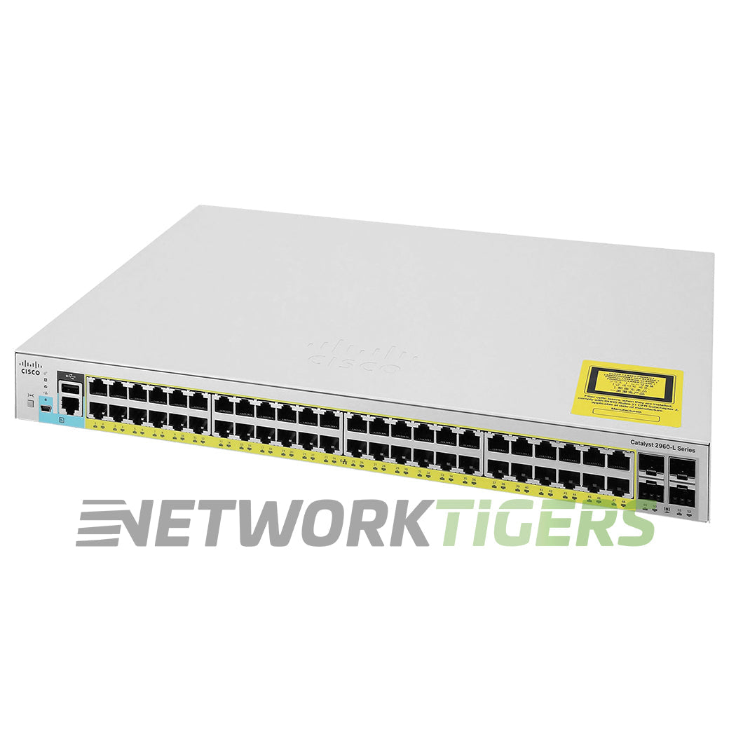 Cisco WS-C2960L-48PS-LL Catalyst 2960L 48x 1GB PoE+ RJ45 4x 1GB SFP Switch
