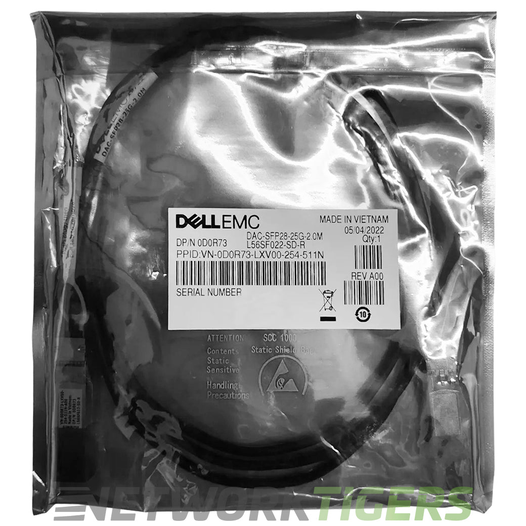 NEW Dell 470-ACFB MP6NM 2m 25GB SFP28 Direct Attach Copper Cable