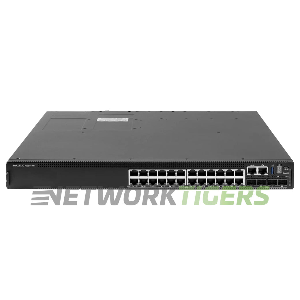 Dell N3224T-ON 24x 1GB RJ45 4x 10GB SFP+ 2x 100GB QSFP28 F-B Air Switch