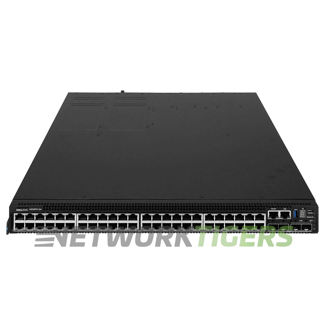 NEW Dell N3248TE-ON 48x 1GB RJ45 4x 10GB SFP+ 2x QSFP28 F-B Air OS10 Switch