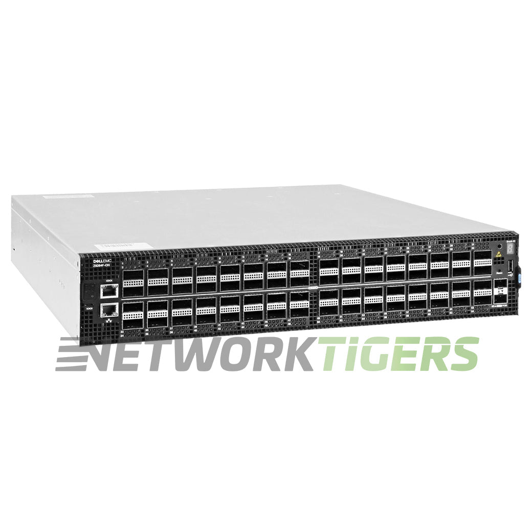 Dell Z9264F-ON-RA EMC Z-Series 64x 100GB QSFP28 Back-to-Front Air OS10 Switch