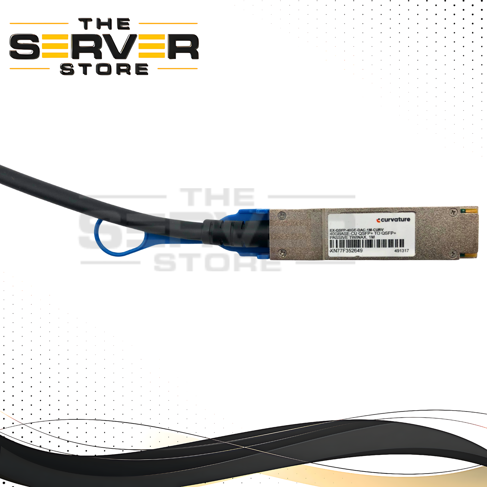 Curvature 1M 40GbE QSFP+ DAC for Juniper EX-QSFP-40GE-DAC-1M-CURV