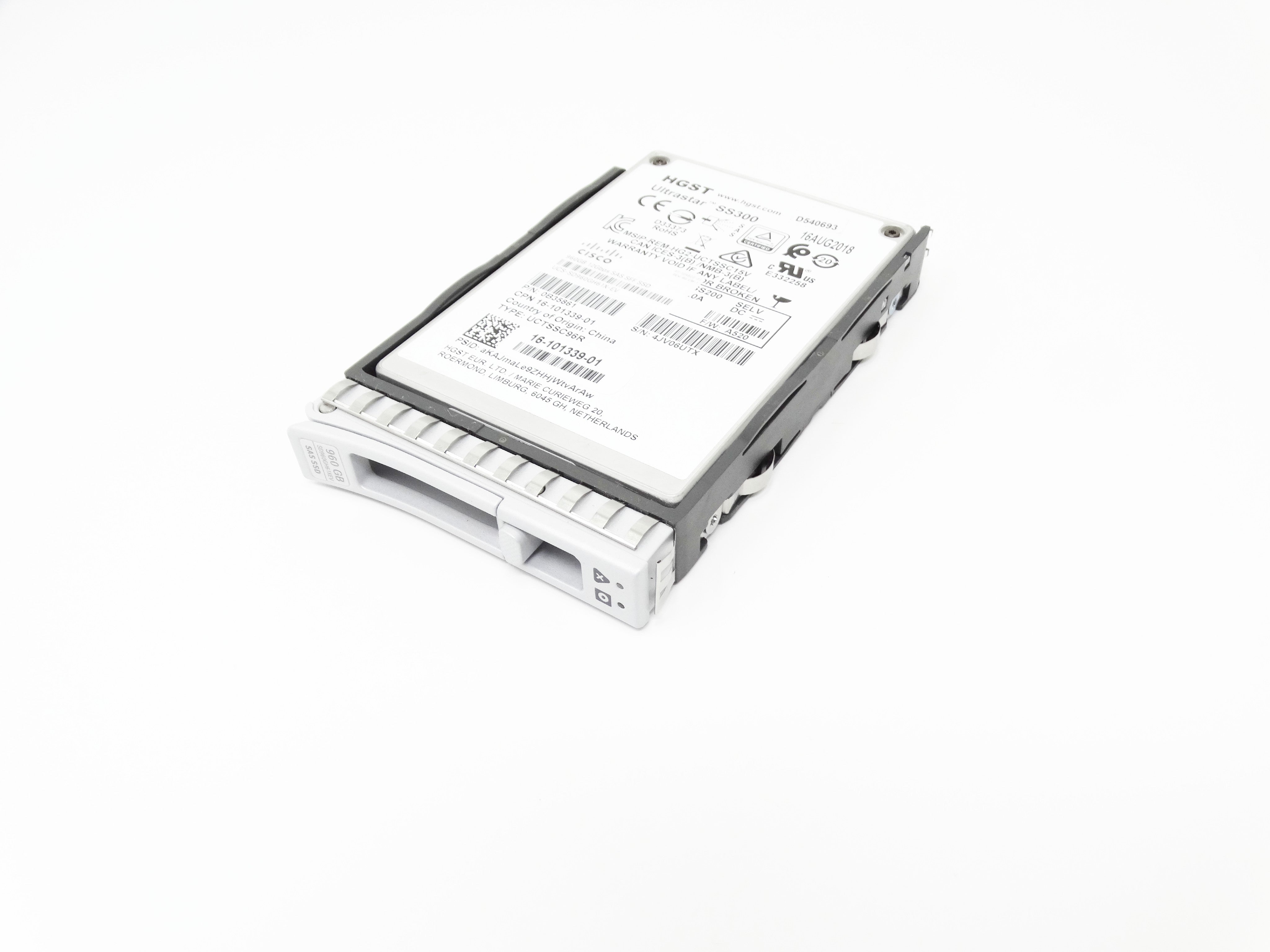 Cisco Enterprise Value 960GB SAS 12Gbps 2.5'' SSD Solid State Drive (16-101339-01)