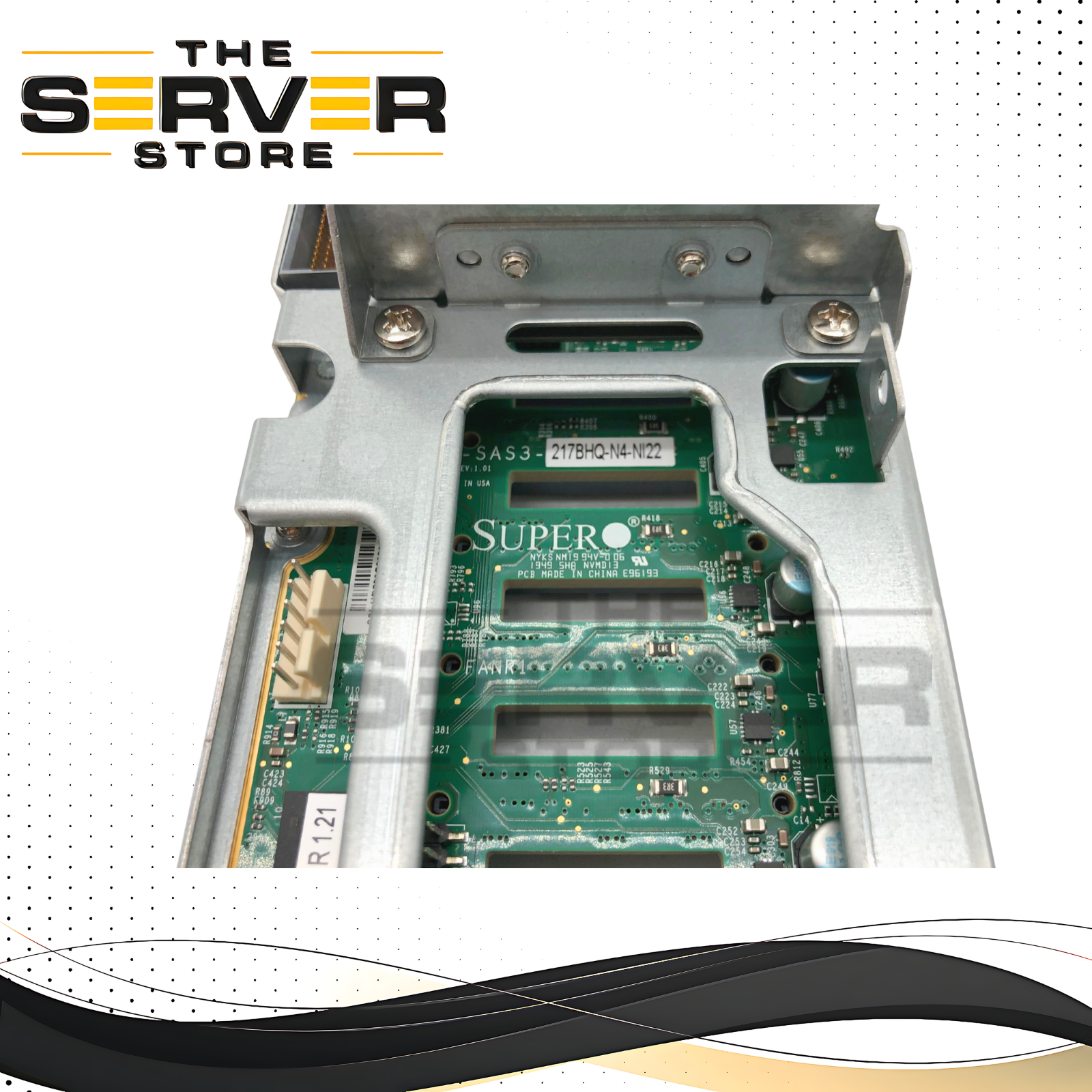 SuperMicro Nutanix 2U 4-Node 24-Port 2.5" NVMe Backplane. P/N: BPN-SAS3-217BHQ-N4-NI22.